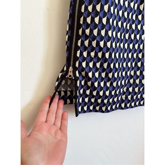 J crew geometric print shift dress size 0 - Picture 7 of 10